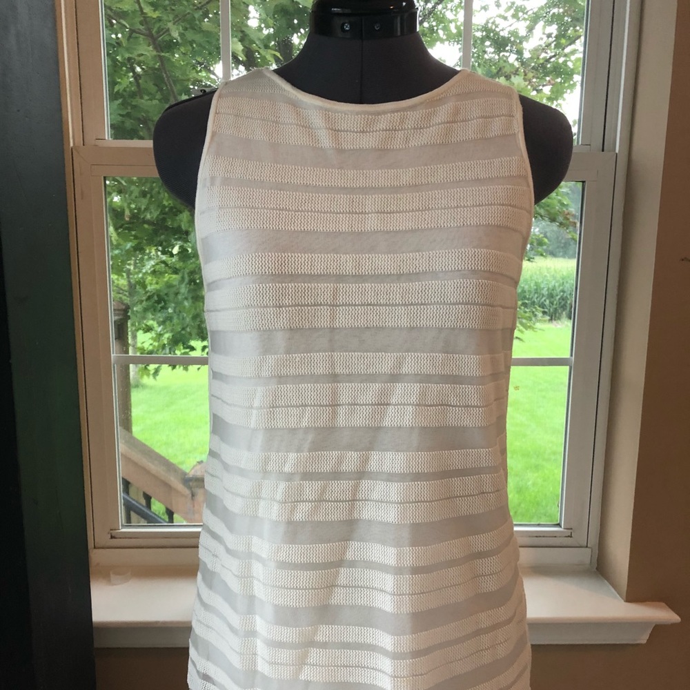 Cream sleeveless tunic